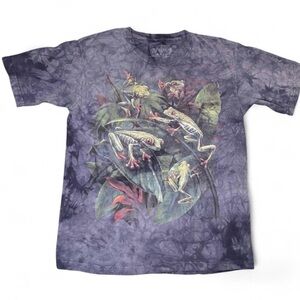 Vintage Rainforest Cafe The Mountain Tree Frog Tie-Dye Graphic T-Shirt